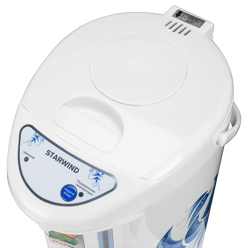 Термопот Starwind STP2851 5л. 750Вт белый/голубой фото 7