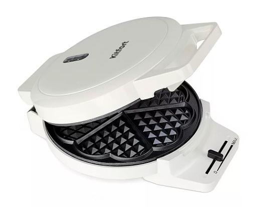 Вафельница Kitfort КТ-1624 1000Вт белый фото 1