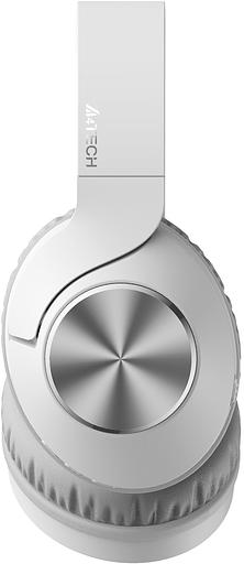 Наушники накладные A4Tech 2Drumtek BH300 белый/серый беспроводные bluetooth оголовье (BH300 GRAYISH WHITE) фото 3