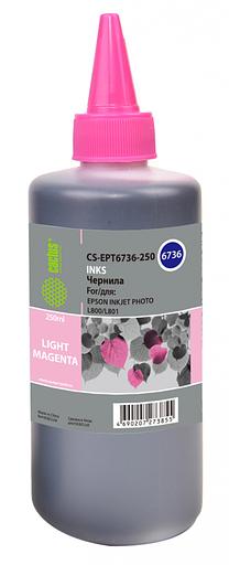Чернила Cactus CS-EPT6736-250 T6736 светло-пурпурный 250мл для Epson L800/L810/L850/L1800 фото 1