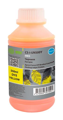 Чернила Cactus CS-I-Un500Y желтый 500мл для HP/Lexmark/Canon/Epson/Brother фото 1
