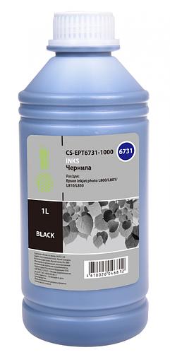 Чернила Cactus CS-EPT6731-1000 T6731 черный 1000мл для Epson L800/L810/L850/L1800 фото 1
