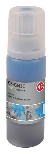 Чернила Cactus CS-GI43C голубой60мл для Canon Pixma G640/540 фото 1
