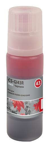 Чернила Cactus CS-GI43R красный60мл для Canon Pixma G640/540 фото 1