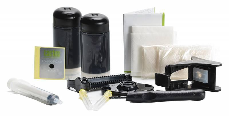 Заправочный набор Cactus CS-RK-PG40 черный 2x60мл для Canon MP150/MP160/MP170/MP180/MP210 фото 2