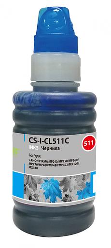 Чернила Cactus CS-I-CL511C голубой 100мл для Canon Pixma MP240/MP250/MP260/MP270/MP480 фото 1