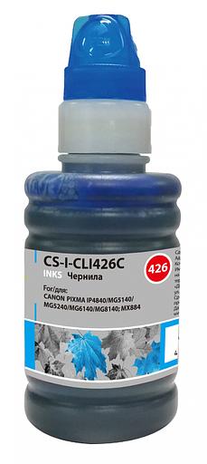 Чернила Cactus CS-I-CLI426C голубой 100мл для Canon Pixma MG5140/5240/6140/8140/MX884 фото 1
