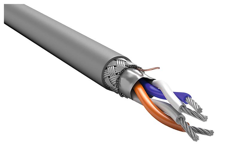 Кабель интерфейсный ITK RC3-RS485-01-SF-2101 RS-485 SF/UTP общий экран в оплётке 1X2 120Om LSZH нг(А)-HFLTx универсальный 200м серый фото 1