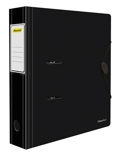 Папка-регистратор Silwerhof 355050 A4 70мм полифом черный фото 5
