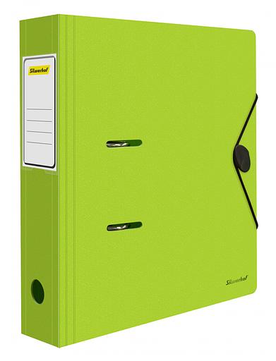 Папка-регистратор Silwerhof 355051 A4 70мм полифом салатовый фото 5