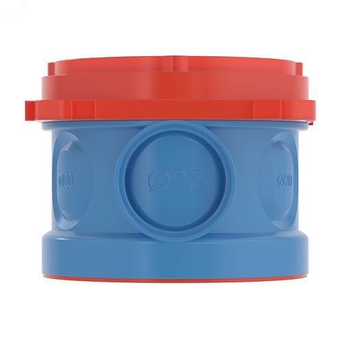 Коробка DKC 59380 установочная 6x пластик синий фото 1