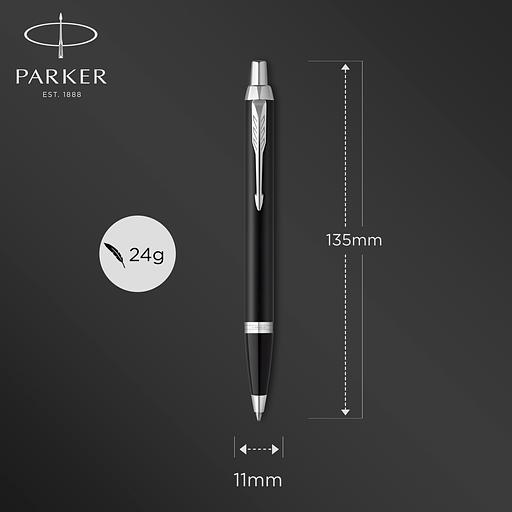 Ручка шариков. Parker IM Essential K319 (CW2143632) Matte Black CT M син. черн. подар.кор. фото 3