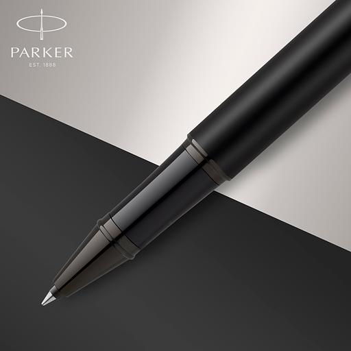 Ручка роллер Parker IM Achromatic T317 (CW2127743) Matt Black F черн. черн. подар.кор. фото 5