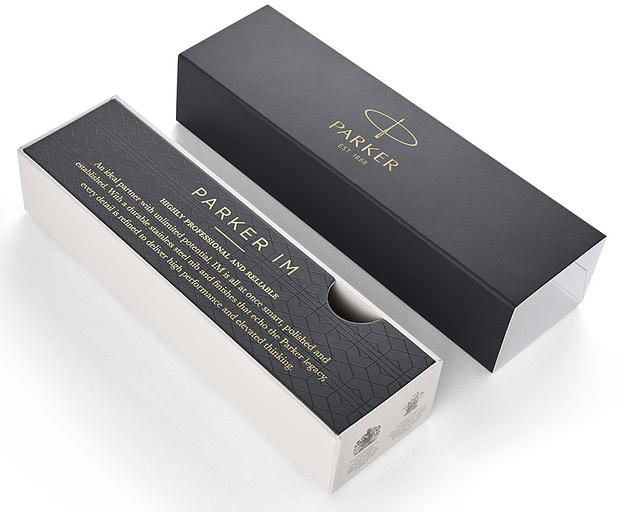 Ручка перьев. Parker IM Core F321 (CW1931644) Black CT F сталь нержавеющая подар.кор. фото 5