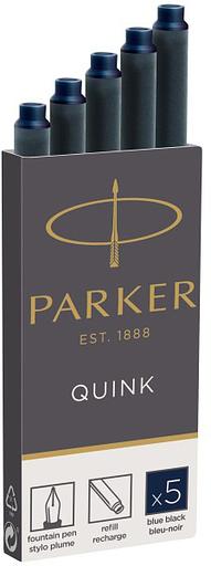 Картридж Parker Quink Z11 (CW1950385) черный/синие чернила для ручек перьевых (5шт) фото 1