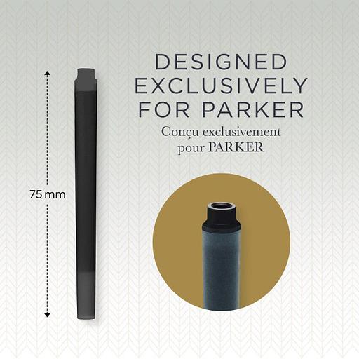 Картридж Parker Quink Z11 (CW1950382) черные чернила для ручек перьевых (5шт) фото 3