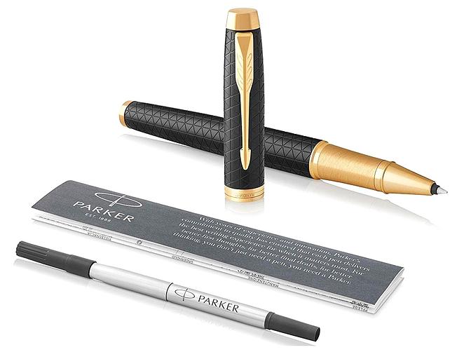 Ручка роллер Parker IM Premium T323 (CW1931660) Black GT F черн. черн. подар.кор. фото 5
