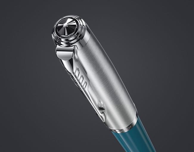 Ручка перьев. Parker 51 Core (CW2123506) Teal Blue CT F сталь нержавеющая подар.кор. фото 7