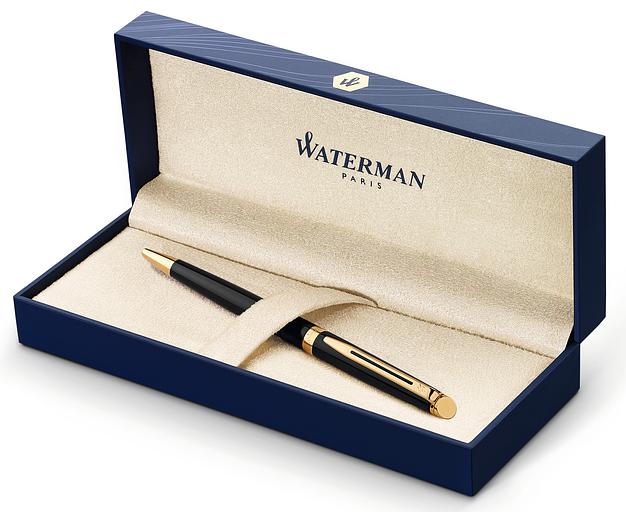 Ручка шариков. Waterman Hemisphere (CWS0920670) Mars Black GT M син. черн. подар.кор. фото 4