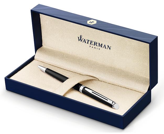 Ручка шариков. Waterman Hemisphere (CWS0920570) Mars Black CT M син. черн. подар.кор. фото 4