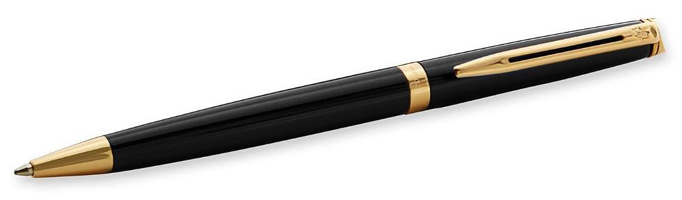 Ручка шариков. Waterman Hemisphere (CWS0920770) Matte Black GT M син. черн. подар.кор. фото 2
