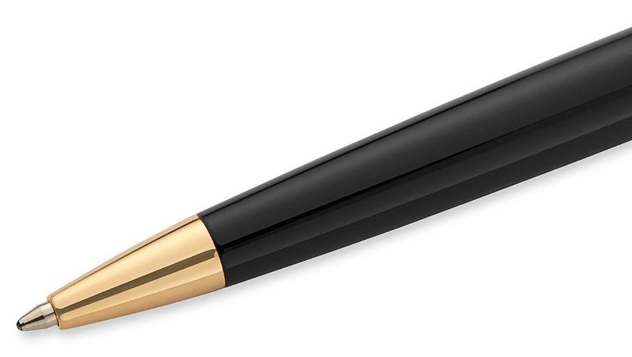 Ручка шариков. Waterman Hemisphere (CWS0920770) Matte Black GT M син. черн. подар.кор. фото 3
