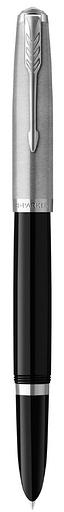 Ручка перьев. Parker 51 Core (CW2123491) Black CT F сталь нержавеющая подар.кор. фото 1