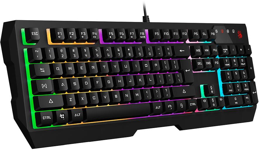 Клавиатура A4Tech Bloody B135N черный USB Multimedia for gamer LED (подставка для запястий) (B135N) фото 2