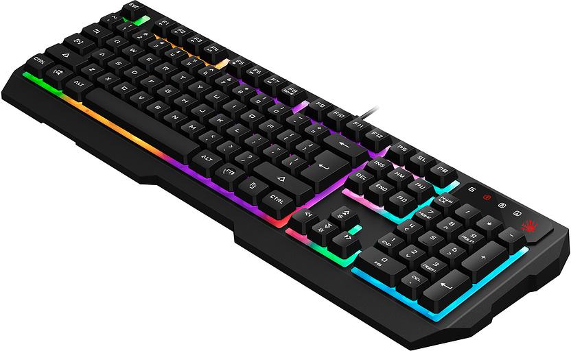 Клавиатура A4Tech Bloody B135N черный USB Multimedia for gamer LED (подставка для запястий) (B135N) фото 5