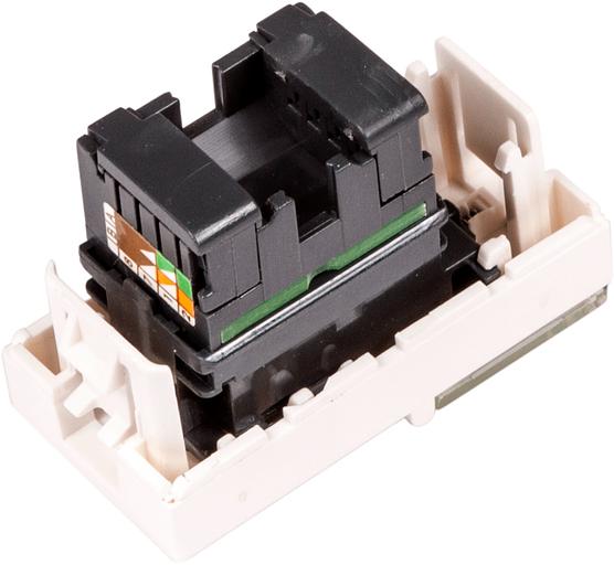 Вставка Lanmaster LAN-SIP-22U6-WH Mosaic 1xKeystone пластик (упак.:1шт) фото 3