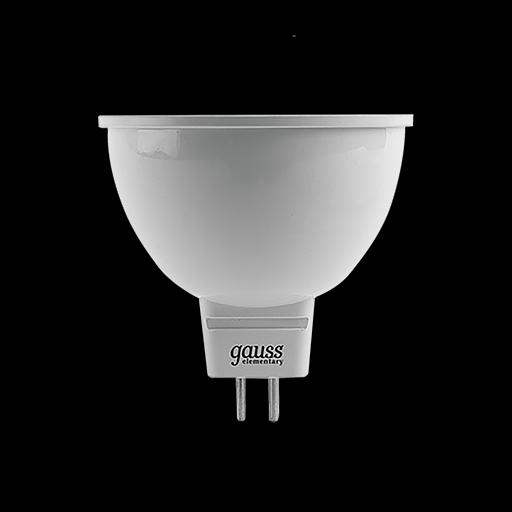Лампа светодиодная Gauss Elementary MR16 3.5Вт цок.:GU5.3 спот 220B 4100K св.свеч.бел.ней. MR16 (упак.:10шт) (13524) фото 1