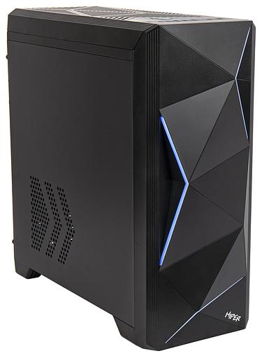 Корпус Hiper A68 черный без БП ATX 1x92mm 2xUSB2.0 1xUSB3.0 audio bott PSU фото 1