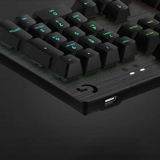 Клавиатура игровая Logitech G513 CARBON - GX BLUE (CLICKY) SWITCH (механическая клавиатура с RGB-подстветкой) US INT'L фото 4