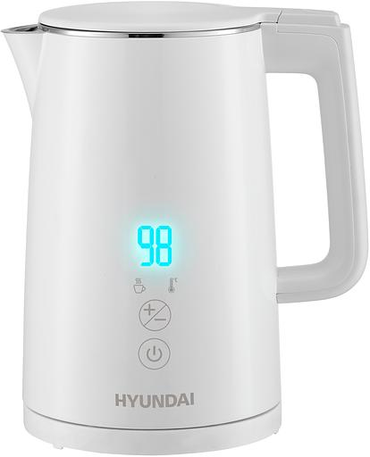 Чайник электрический Hyundai HYK-S5508 1.5л. 2200Вт белый (корпус: металл/пластик) фото 1