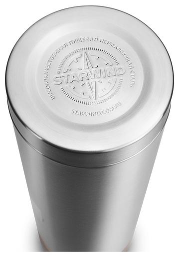Термос Starwind 10-1000 1л. серебристый/красный картонная коробка фото 7