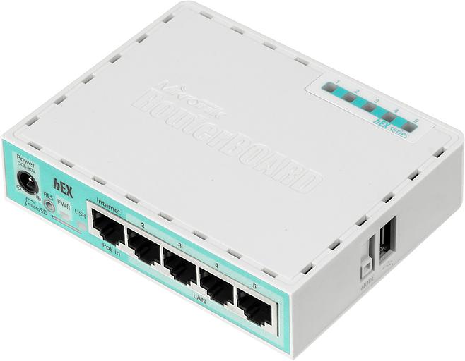 Маршрутизатор 10/100/1000M 5PORT HEX RB750GR3 MIKROTIK фото 2