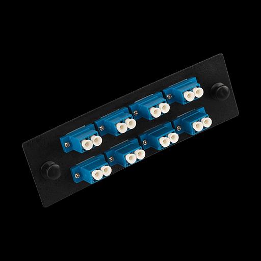 Адаптерная панель для кроссов LAN-FOBM с 8 дуплексными адаптерами LC/OM2 (LAN-APM-8x2LC/OM2) фото 1