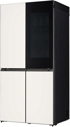 Холодильник LG GR-X24FQEKM бежевый/черный (трехкамерный) фото 7