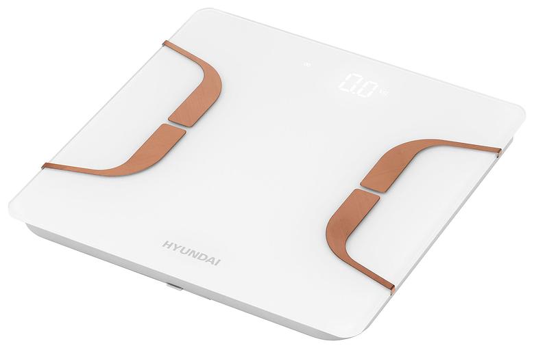 Весы напольные электронные Hyundai H-BS03871 макс.180кг белый фото 2