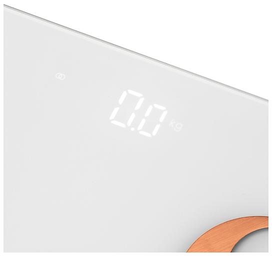 Весы напольные электронные Hyundai H-BS03871 макс.180кг белый фото 5