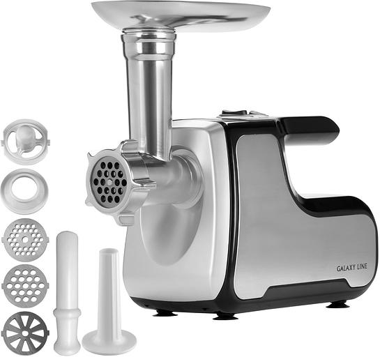 Мясорубка Galaxy Line GL 2417 1800Вт черный/серебристый фото 1