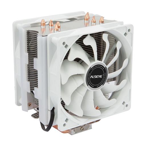 S120D-W Universal, TDP 135W, 2x120FAN, 4 heat pipe, WHITE, PWM, RTL фото 1