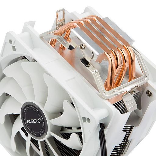 S120D-W Universal, TDP 135W, 2x120FAN, 4 heat pipe, WHITE, PWM, RTL фото 4