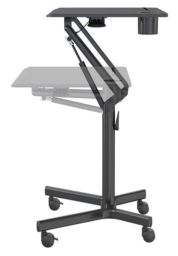 Стол для ноутбука Cactus VM-FDS101B столешница МДФ черный 70x52x105см (CS-FDS101BBK) фото 2