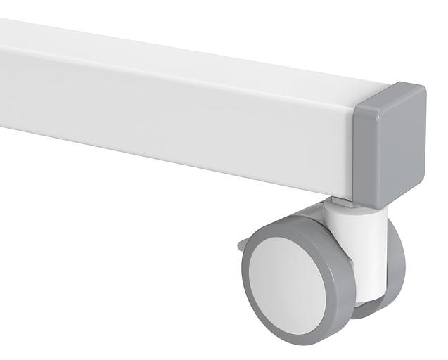 Стол для ноутбука Cactus VM-FDE101 столешница МДФ белый 80x60x123см (CS-FDE101WWT) фото 4