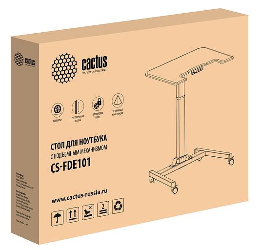Стол для ноутбука Cactus VM-FDE101 столешница МДФ белый 80x60x123см (CS-FDE101WWT) фото 8