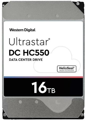 Жесткий диск Western Digital Ultrastar DC HС550 HDD 3.5" SATA 16Тb, 7200rpm, 512MB buffer, 512e (WUH721816ALE6L4), 1 year (0F38466) фото 1