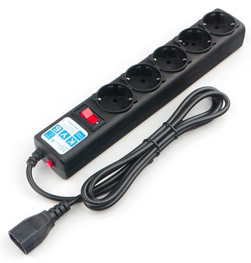 Сетевой фильтр Powercube SPG5-В3 3м (5 розеток) черный (коробка) фото 1