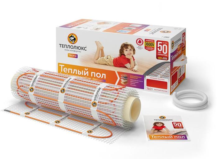 Мат нагревательный Теплолюкс Tropix MHH 0.5м2 80Вт белый/оранжевый (2206222) фото 1