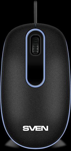 Мышь SVEN RX-90 чёрная (2+1кл., 1000 DPI, блист.) Sven SV-020644 фото 1